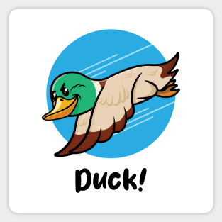 Duck! (on light colors) Sticker